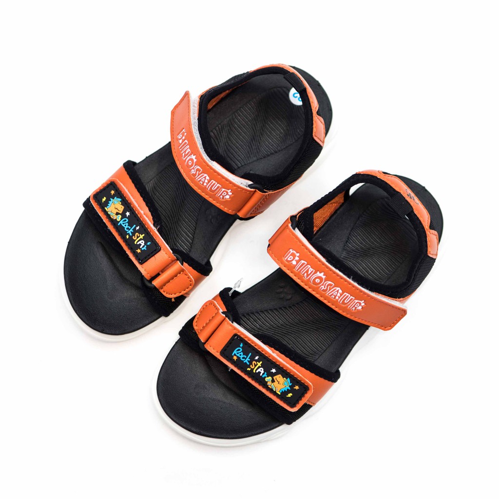 GIÀY SANDAL QUAI HẬU ĐẾ BẰNG HỌC SINH BÉ TRAI BITA'S - SOBY.193 (CAM + XÁM + XANH)