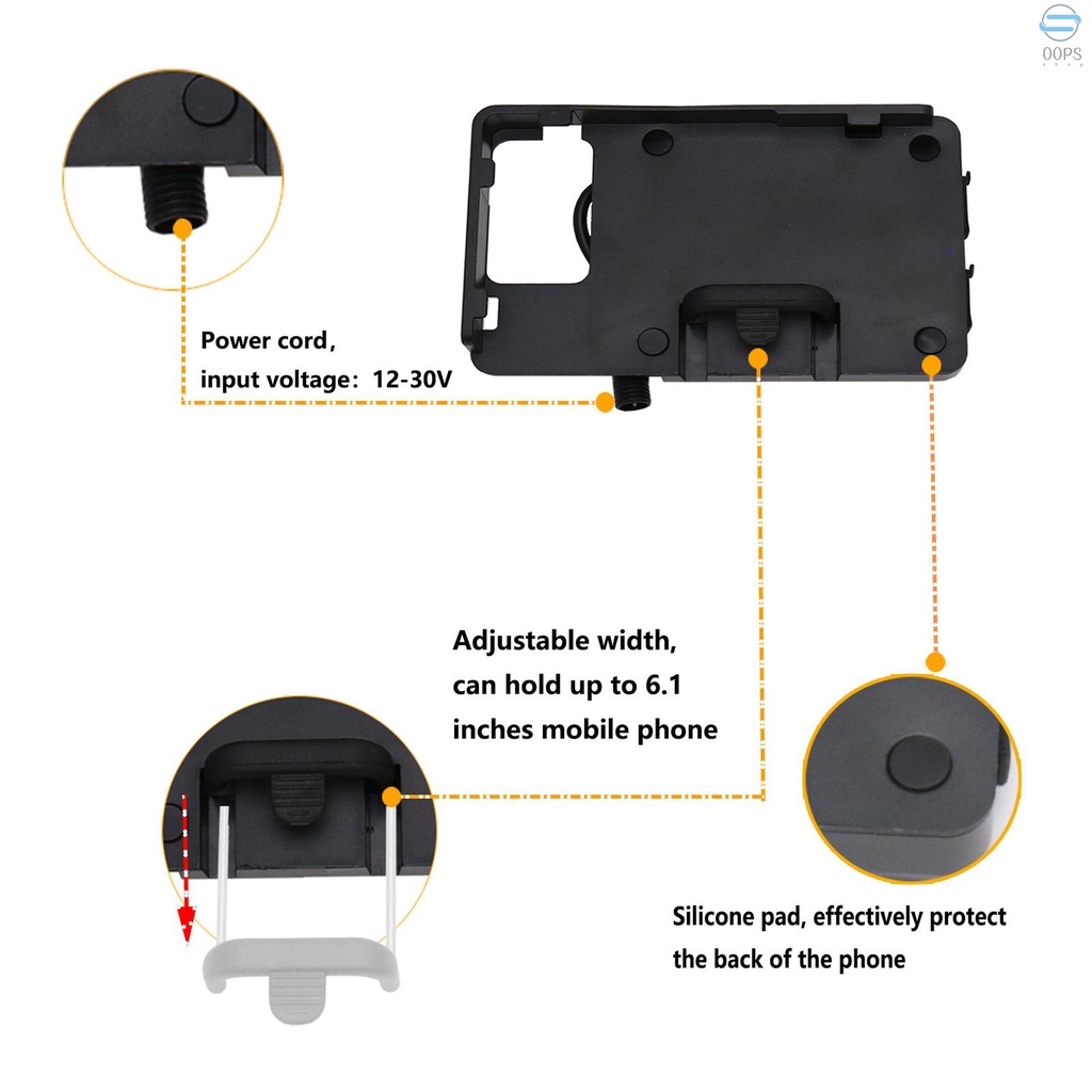 Giá Đỡ Điện Thoại Di Động Kèm Sạc USB Thay Thế Chuyên Dụng Cho BMW R1200GS LC & Adventure S1000XR R1200RS