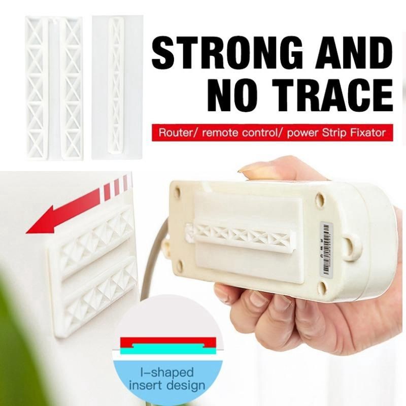 Thanh trượt gắn tường giữ ổ điện,các thiết bị điện tử khác -  không cần khoan tường và dễ dàng lắp ráp