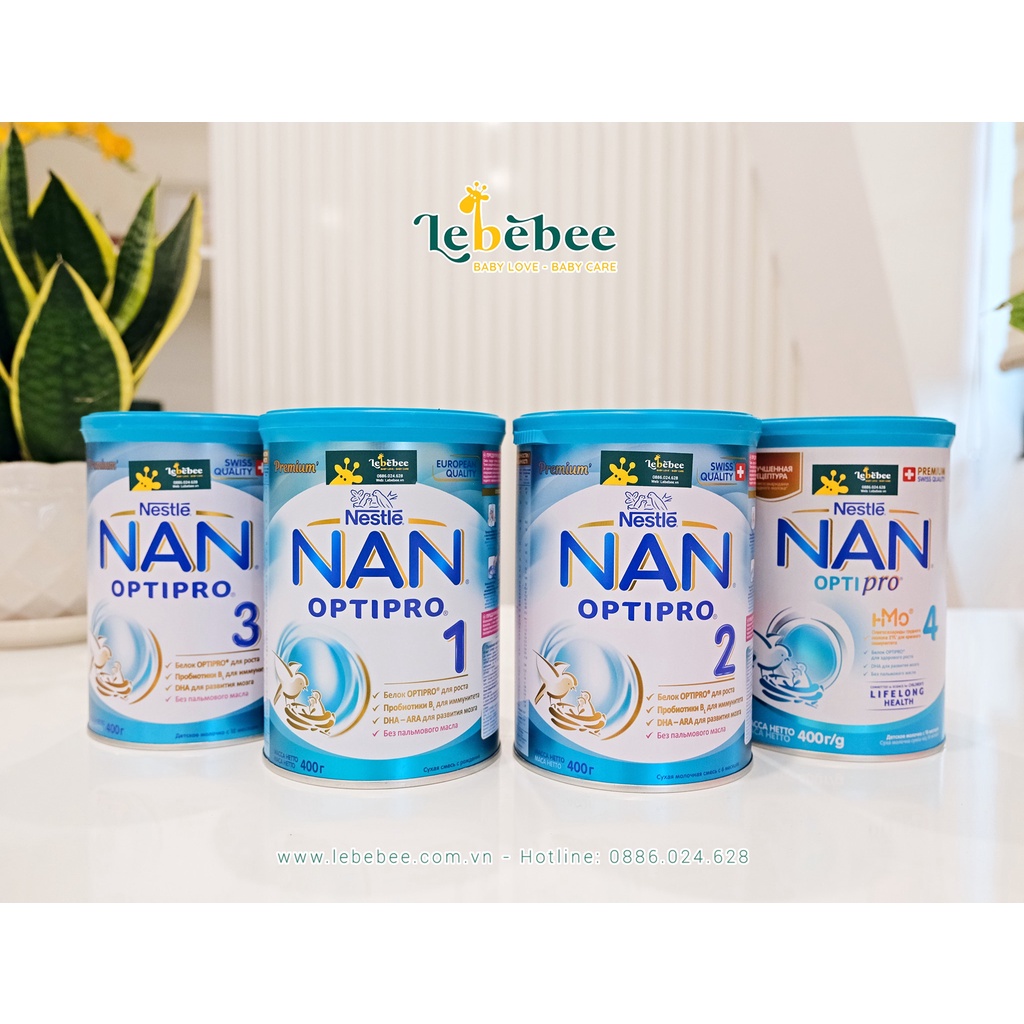 Sữa Nan nội địa Nga hộp 400gr