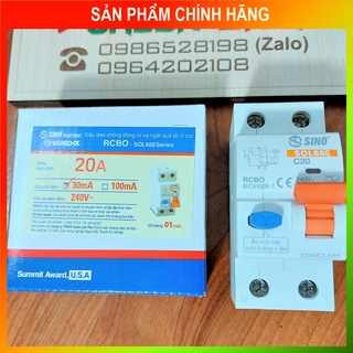 Át chống giật SINO chính hãng - RCBO 20A Sino