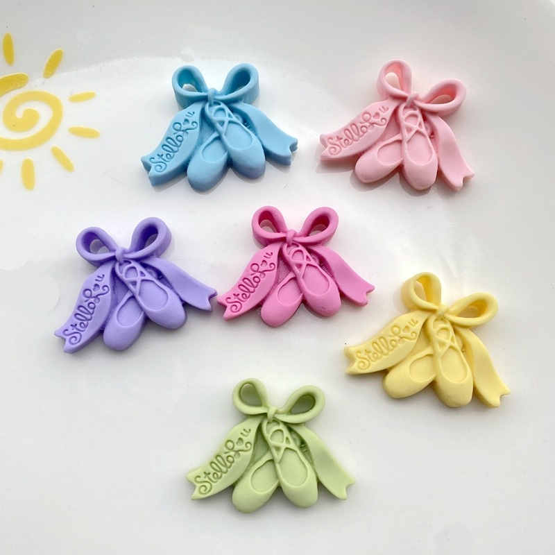 Set 20 Phụ Kiện Trang Trí Điện Thoại Hình Giày Múa Ba Lê Diy