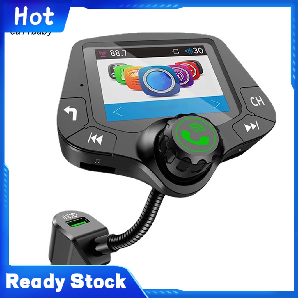 Máy nghe nhạc MP3 bluetooth không dây màn hình lớn màu sắc cho xe hơi