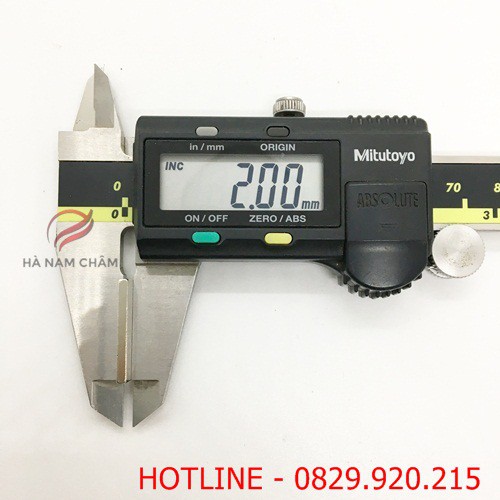 10 viên nam châm hình chữ nhật kích thước dài 20mm rộng 10mm dày 2mm mạ nikel