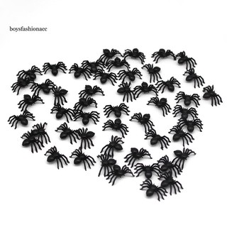 BOYS 50Pcs Mini Simulation Scary Spider Insect Trick Joke Toy Halloween Party Decor