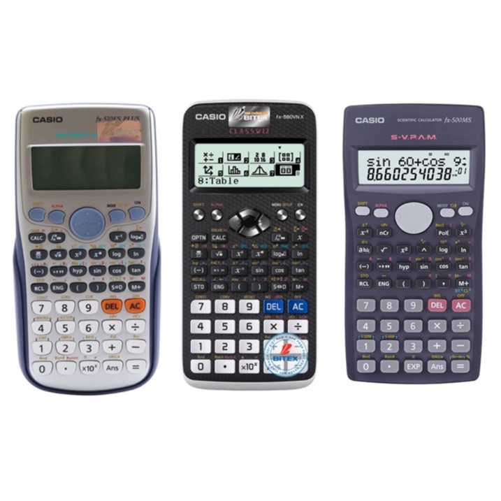 CHÍNH HÃNG Máy Tính Học Sinh Cầm Tay FX 570VN PLus, FX 580VNX, FX 500MS
