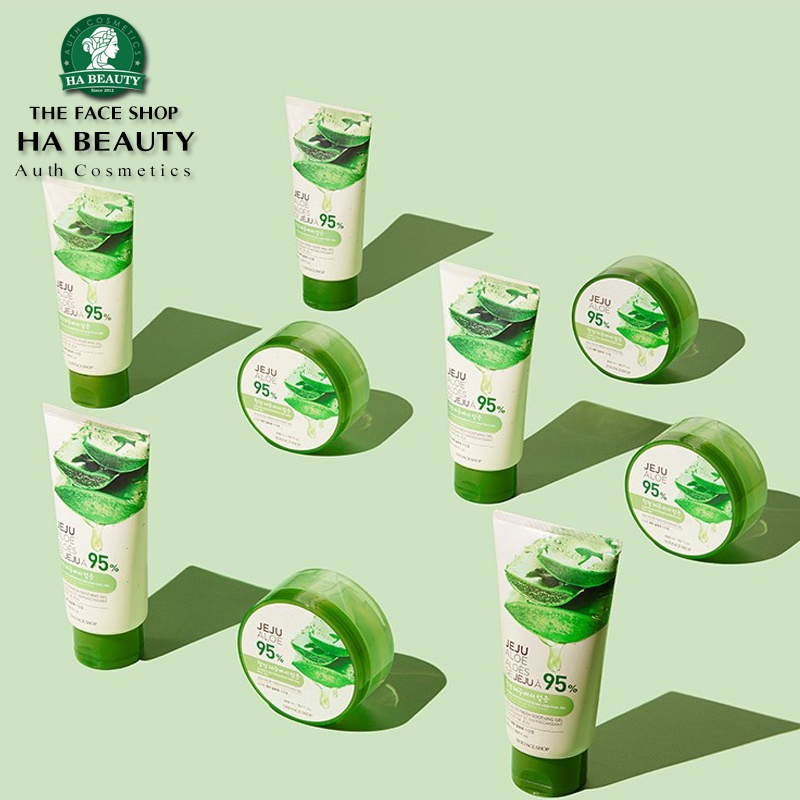 Gel dưỡng ẩm đa năng cung cấp vitamin The Face Shop JEJU ALOE FRESH SMOOTHING GEL 95% 300ml