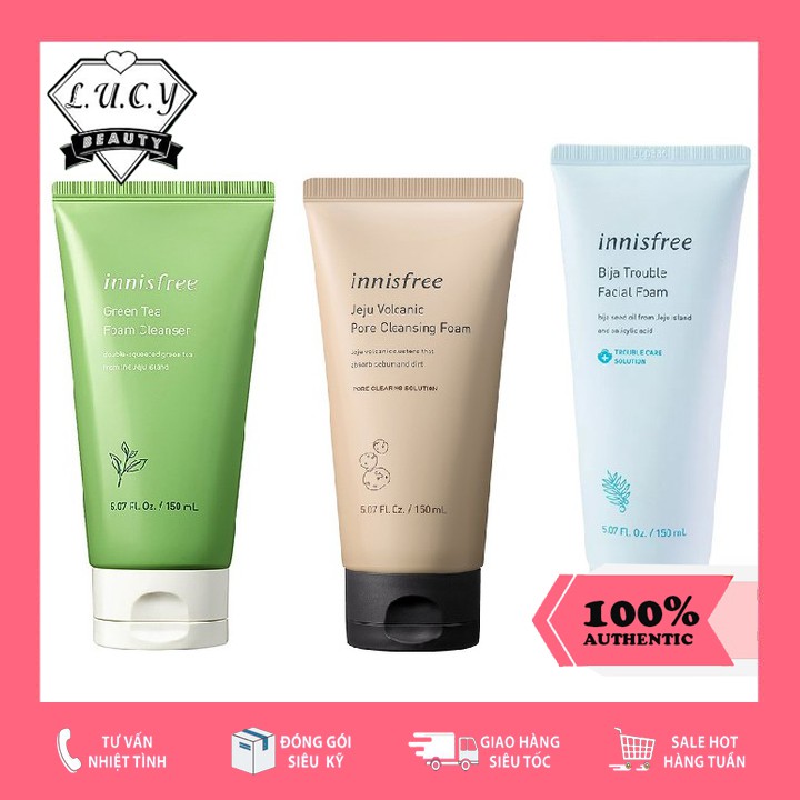 Hàng Hàn- Sữa Rửa Mặt Innisfree Cleansing Foam 150ml