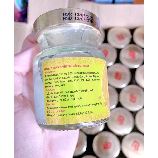 SET 10 HỦ YẾN CAO CẤP NHÂN SÂM 20% YẾN