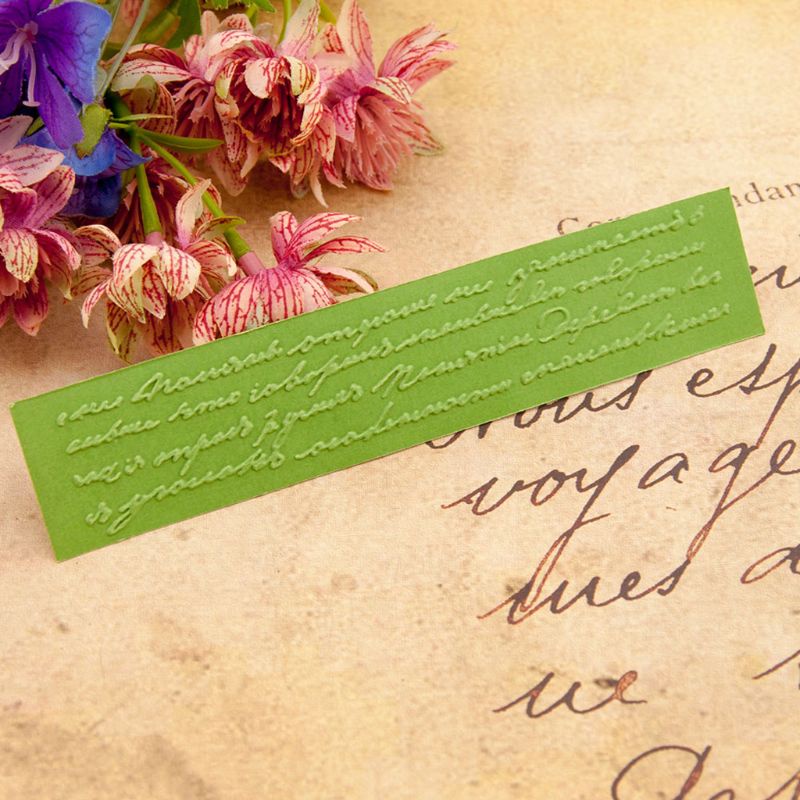 Khuôn Nhựa Dập Nổi Hình Chữ Tiếng Anh Dùng Để Trang Trí Sổ Tay/Thẻ/Album DIY