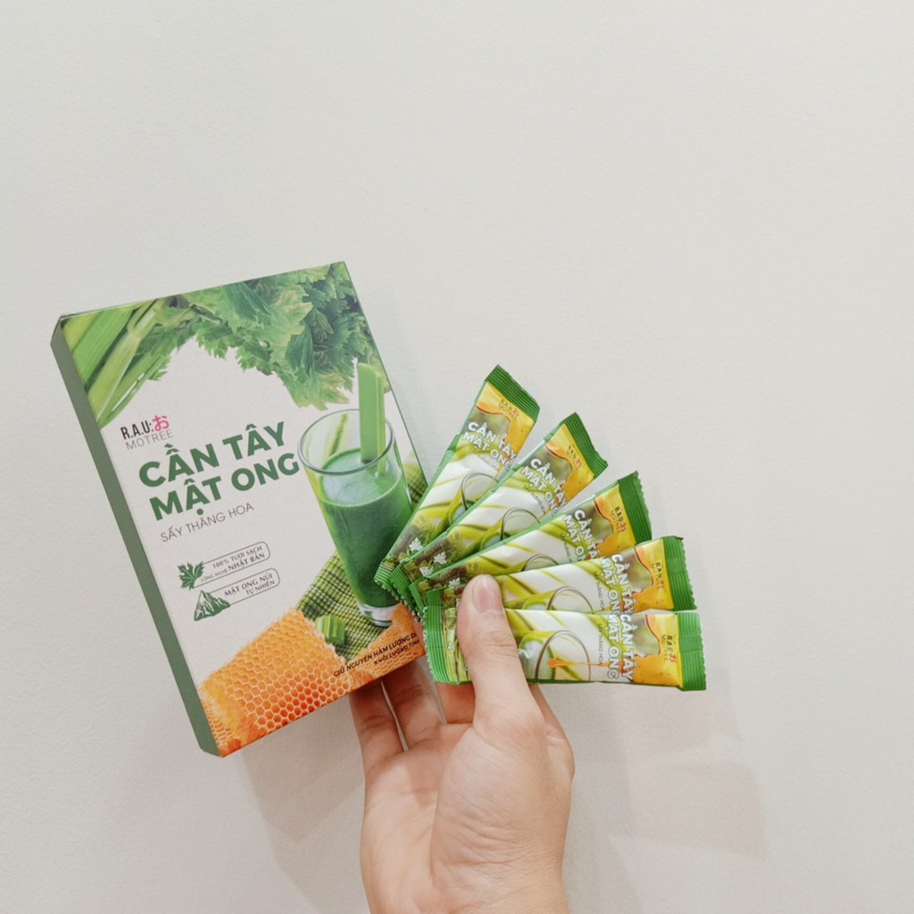 Bột cần tây mật ong motree, bột cần tây sấy lạnh, hỗ trợ giảm cân, đẹp da thanh lọc cơ thể (hộp 14 gói) | BigBuy360 - bigbuy360.vn