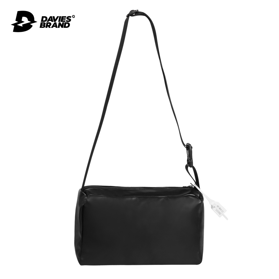 Túi đeo chéo da màu đen local brand Davies - Black Leather Over Shoulder Bag | BigBuy360 - bigbuy360.vn