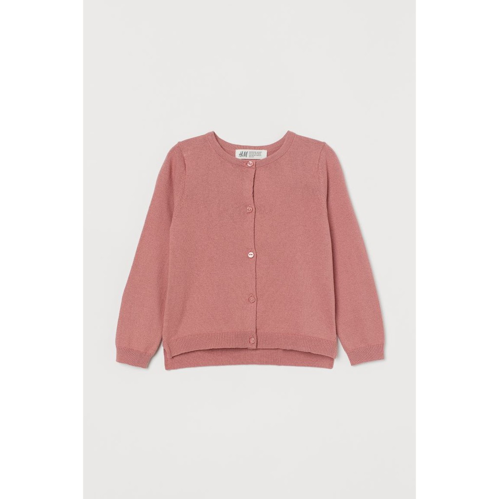 Áo len cardigan hồng HM H&amp;M_hàng chính hãng authentic