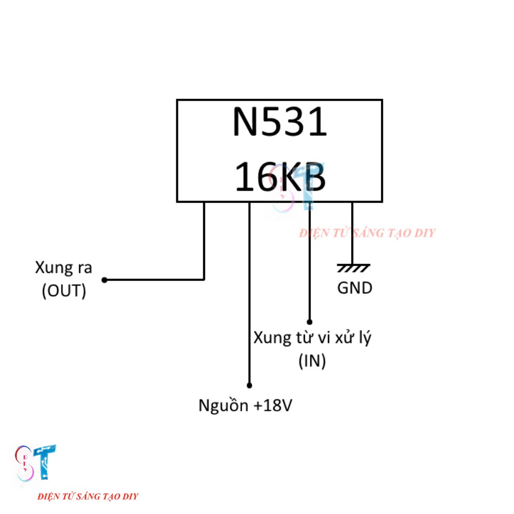 IC Điều Khiển IGBT Bếp Từ N531 16KB dip-4