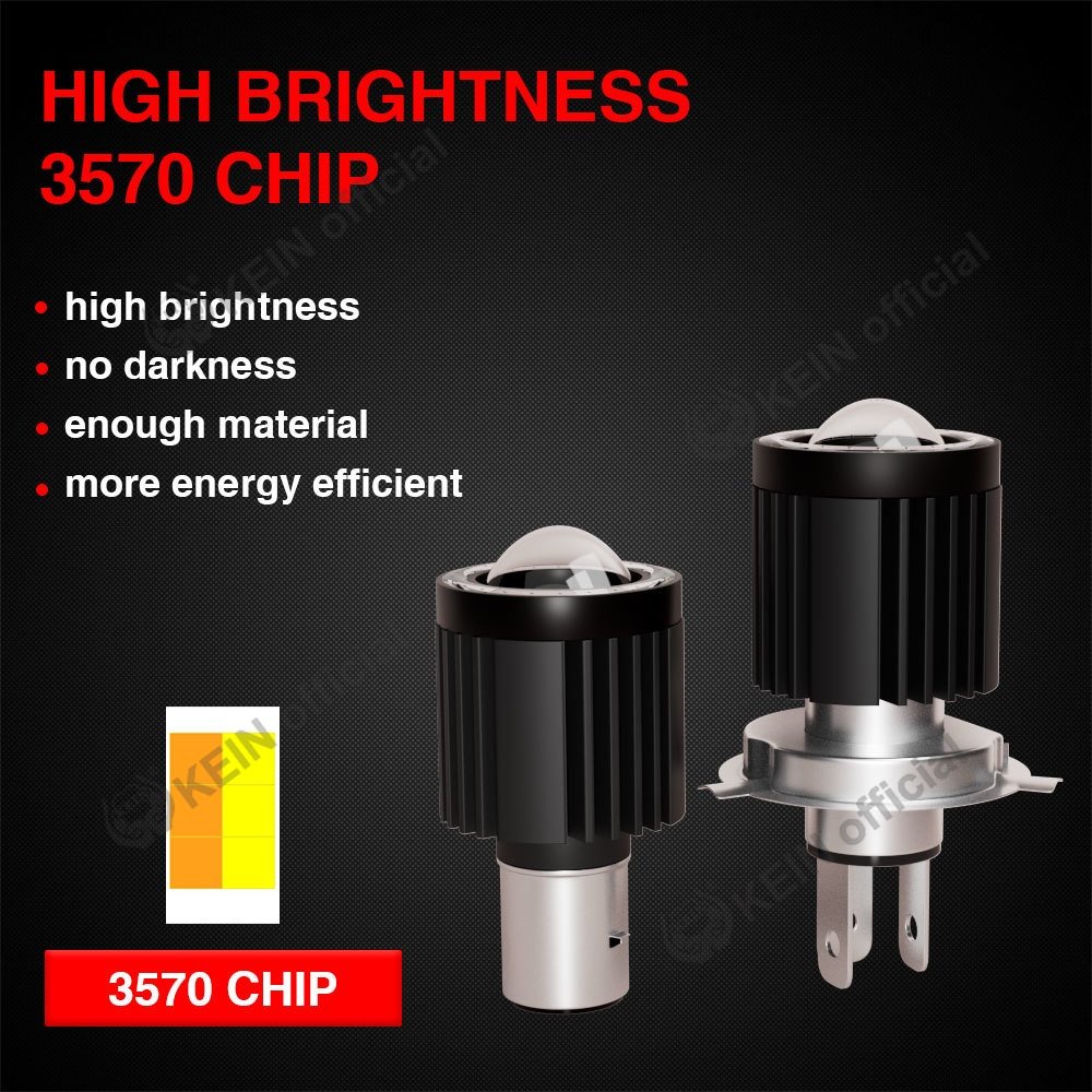 Đèn Pha LED H6 HS1 BA20D H4 Hai Màu Chuyên Dụng Cho Xe Máy Yamaha