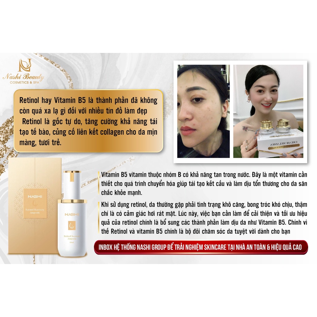 Kem Dưỡng RETINOL Trẻ Hoá Da Giảm Nếp Nhăn Ngăn Mụn Se Khít Lỗ Chân Lông