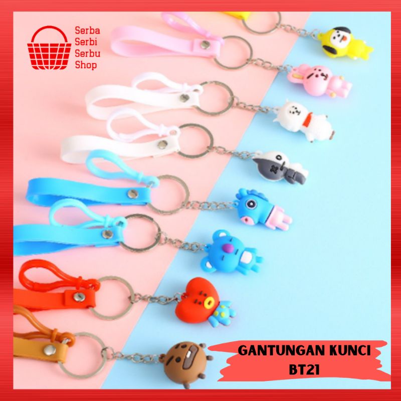 BT21 TÚI MINI KEYCHAIN DỄ THƯƠNG HIỆU BTS CHUỖI KHÓA