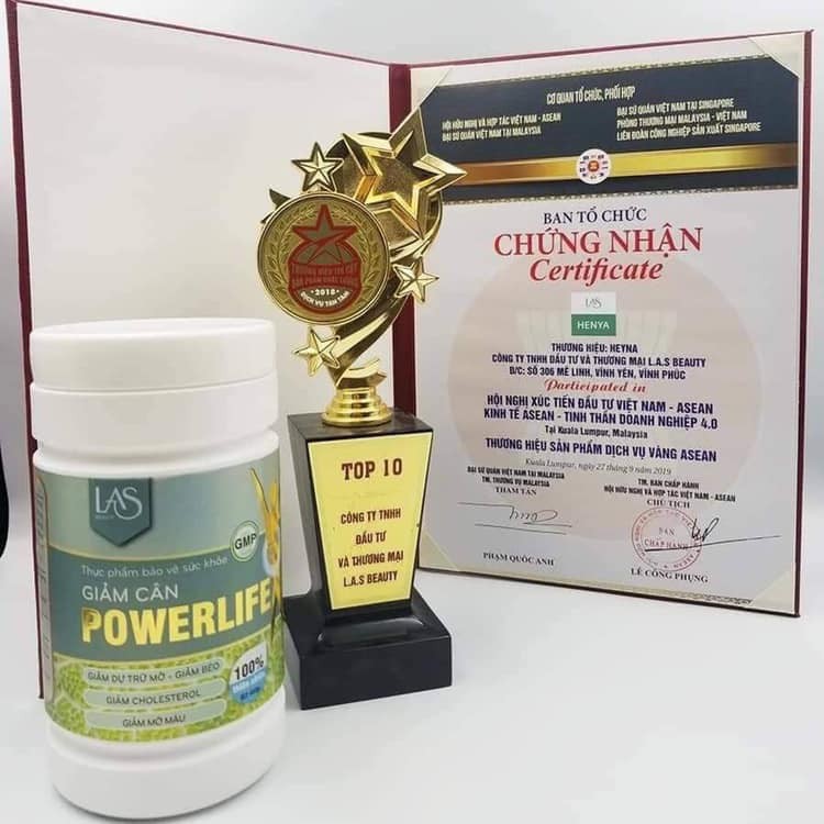 Trà sữa giảm cân POWERLIFE LAS BEAUTY hủ 260gr