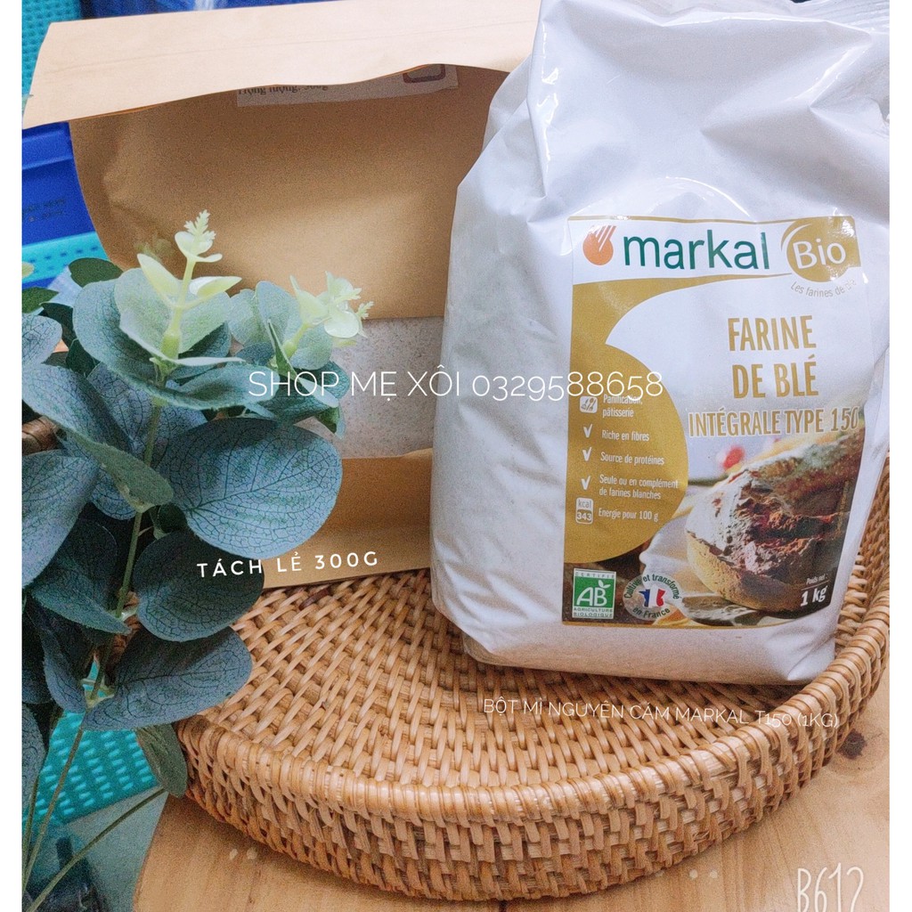 300g bột mì nguyên cám hữu cơ cho bé ăn dặm (HSD 1/2023)