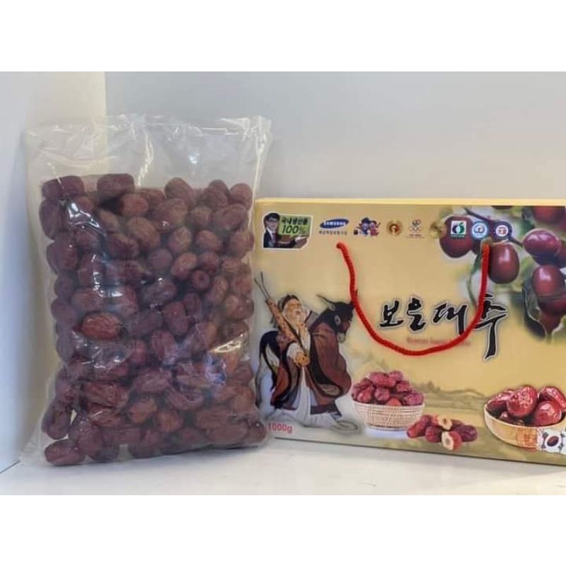 Táo đỏ hàn quốc Bouen jujube hộp 1kg