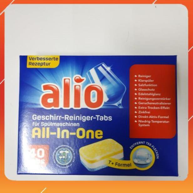  [TRỢ GIÁ THƯƠNG HIỆU] Viên rửa bát Alio All in one 40 viên