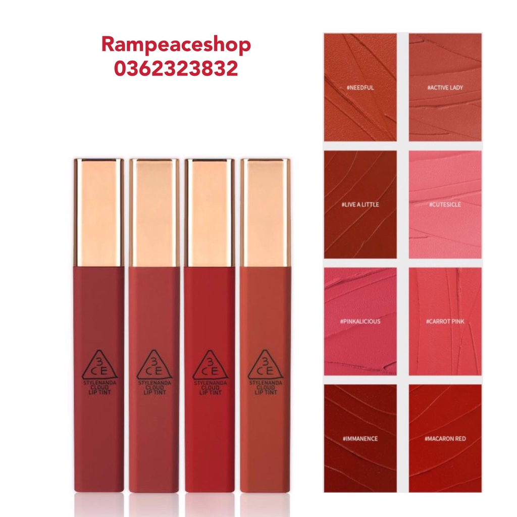 Son Kem Lì 3CE Cloud Lip Tint