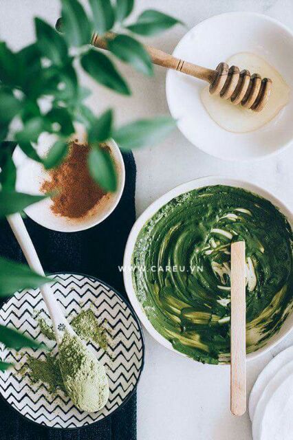 Mask trà xanh matcha CareU đắp da cực mịn | BigBuy360 - bigbuy360.vn