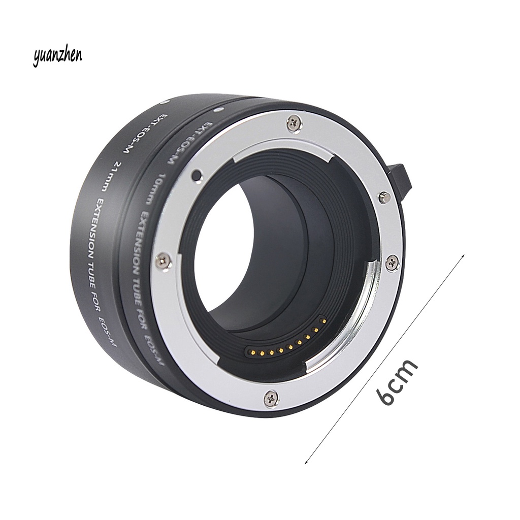 yzsxj_Auto Focus 10+21mm Macro Extension Tube Ring for Canon-EOS EF-M M M2 M3 M5 M6 M10 M50 M100 M200