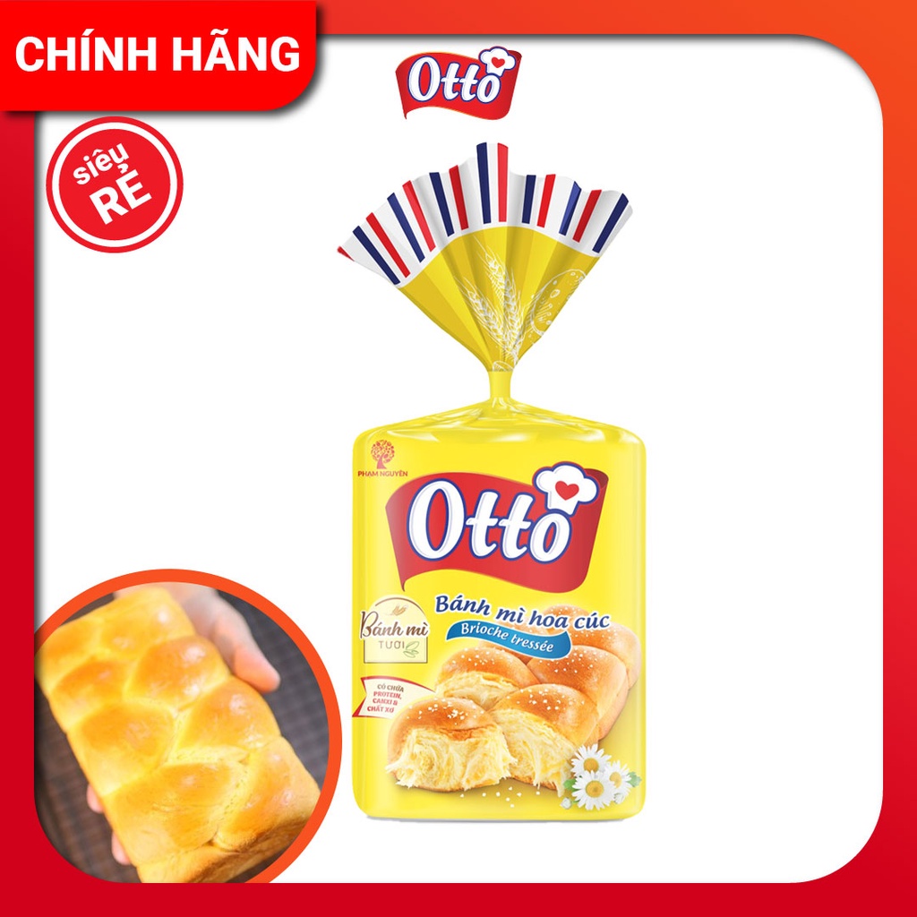 CHÍNH HÃNG Bánh mì Hoa Cúc Otto - Otto Brioche Tressée 300g