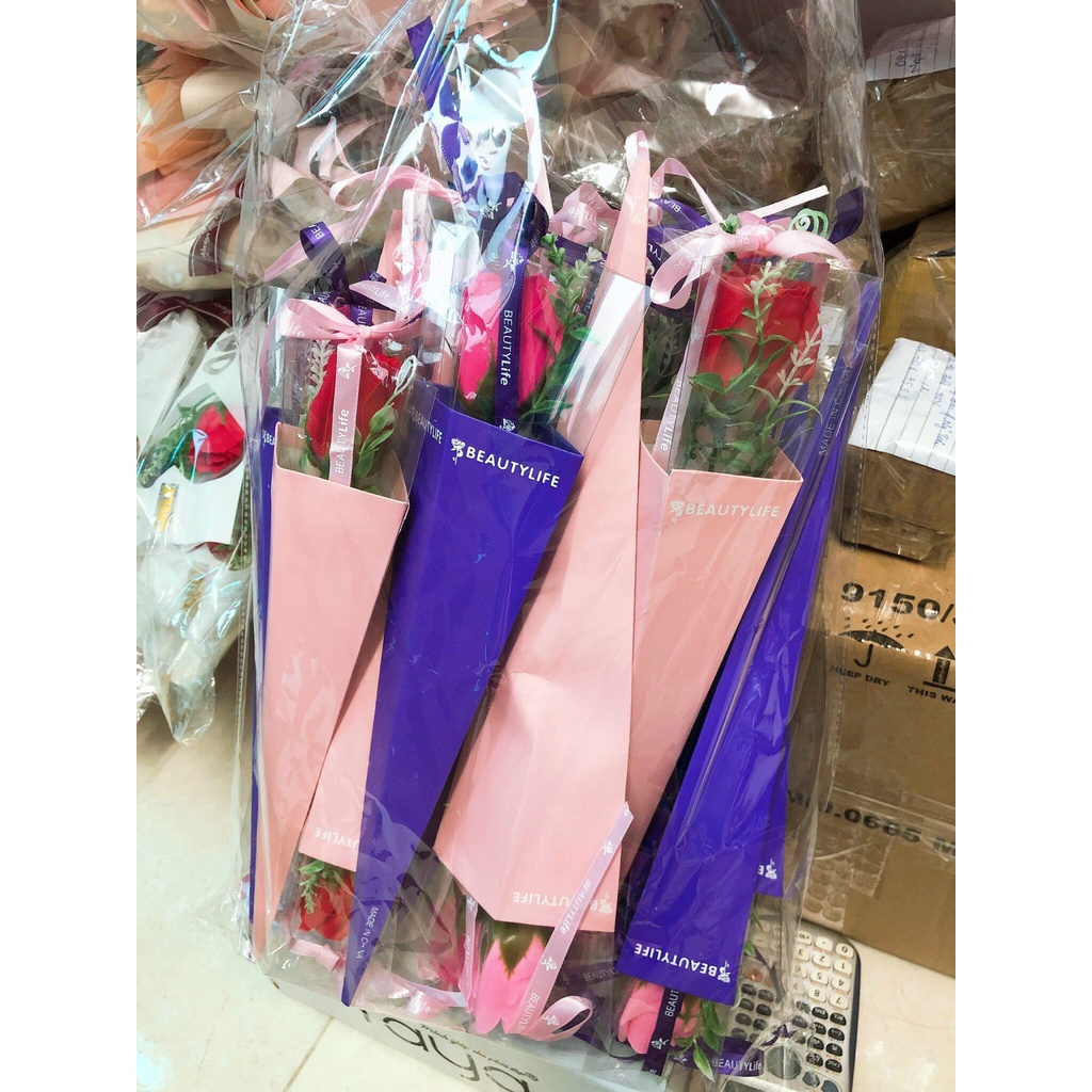 Hoa Hồng 1 bông  kính meka tặng người thân giá sỉ