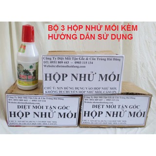 Bộ diệt mối tận gốc gồm 3 hộp nhử 1 chai PMC 90dp mối kèm hướng dẫn sử dụng chi tiết diệt mối trong nhà tận gốc