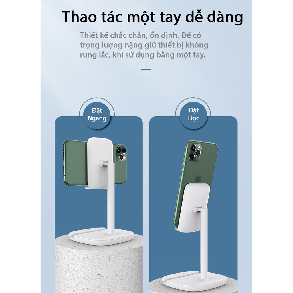 Giá đỡ điện thoại di động máy tính bảng Yoobao B1 màn hình từ 4 đến 11 inch có thể điều chỉnh nhiều góc độ