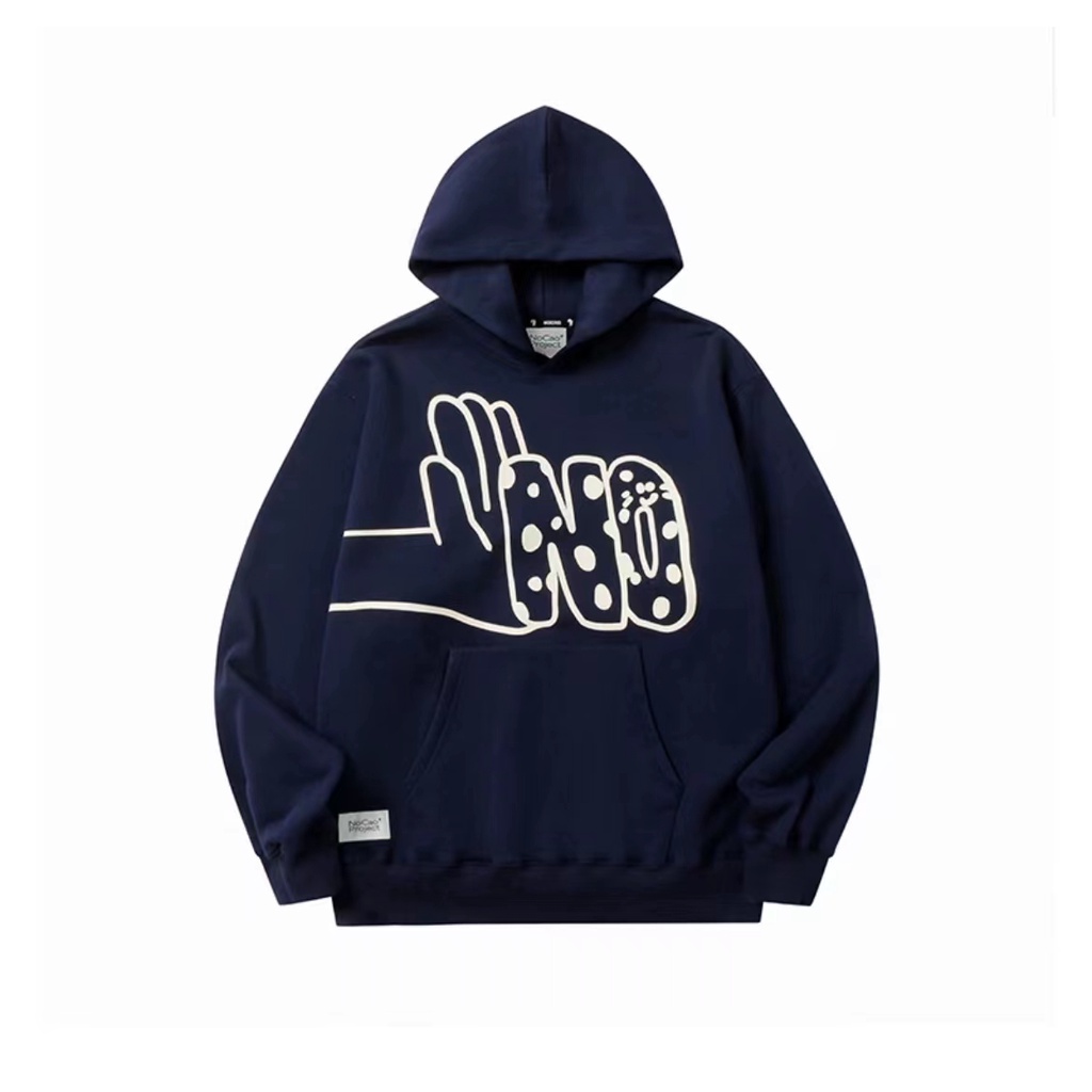 NRVP Áo Hoodie Tay Dài Oversize In Họa Tiết Phong Cách Hàn Quốc Kiểu Mới Cho Nam / Nữ