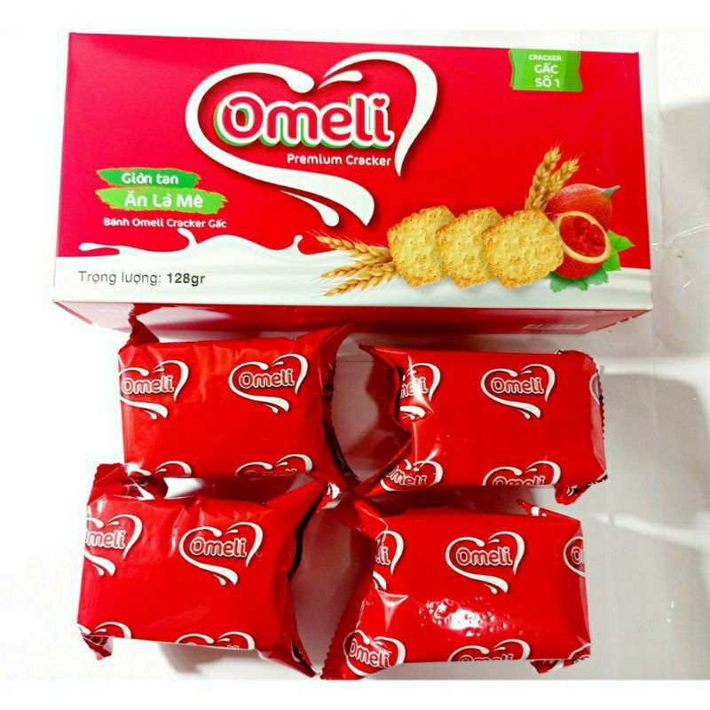 Bánh cracker Omeli hộp 128g