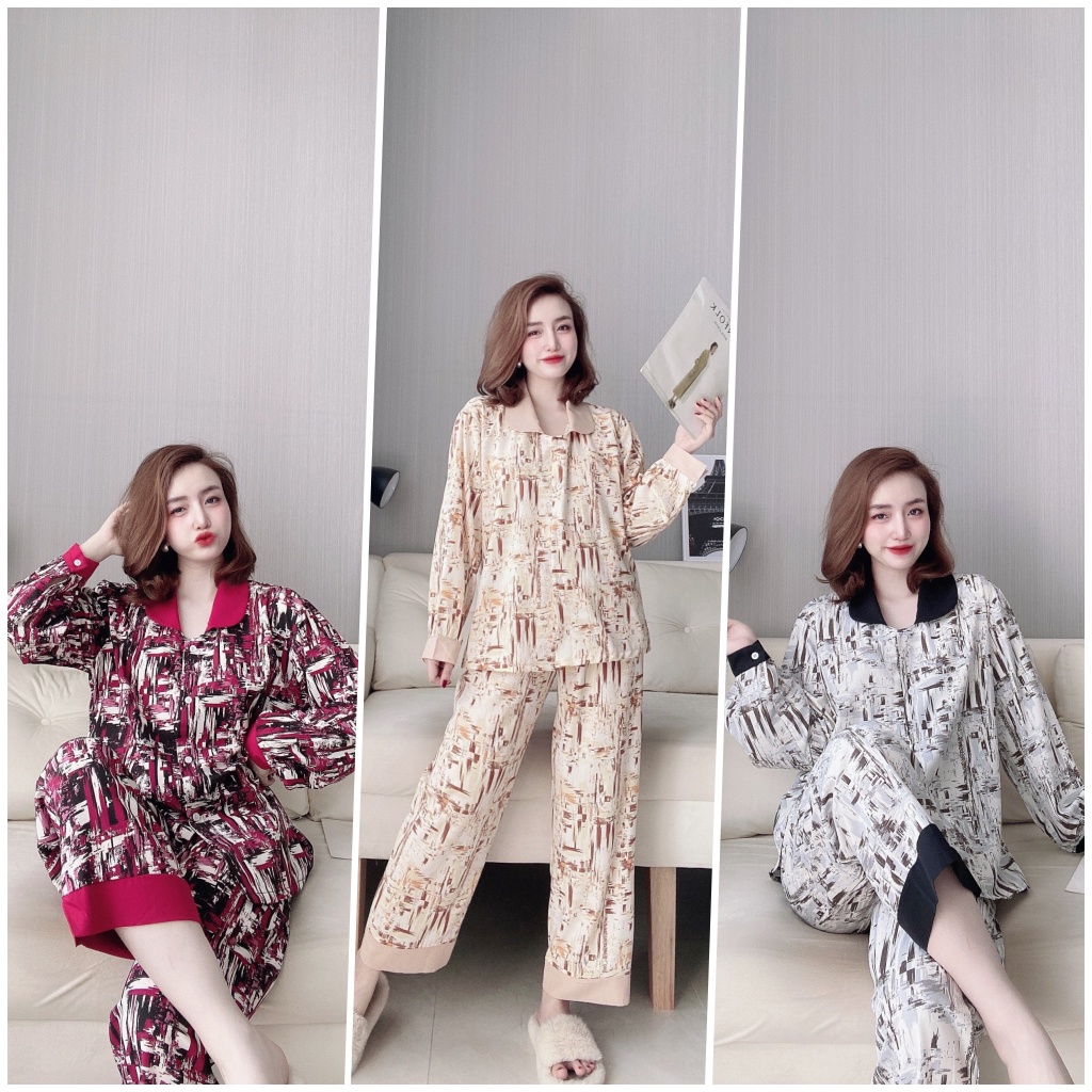 Pijama SOJUN Độ Mặc Nhà Pijama LỤA 100D &lt;65KG