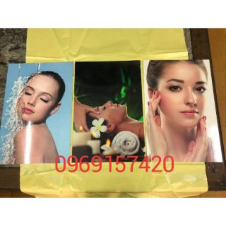 Bộ 3 tranh fomec hình spa kích thước 40x60x3