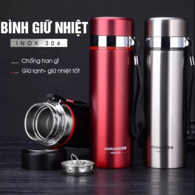 Bình giữ nhiệt cao cấp inox 304 1000ml. Giữ nhiệt lên đến 12h. Thiết kế 2 lớp. Bền đẹp