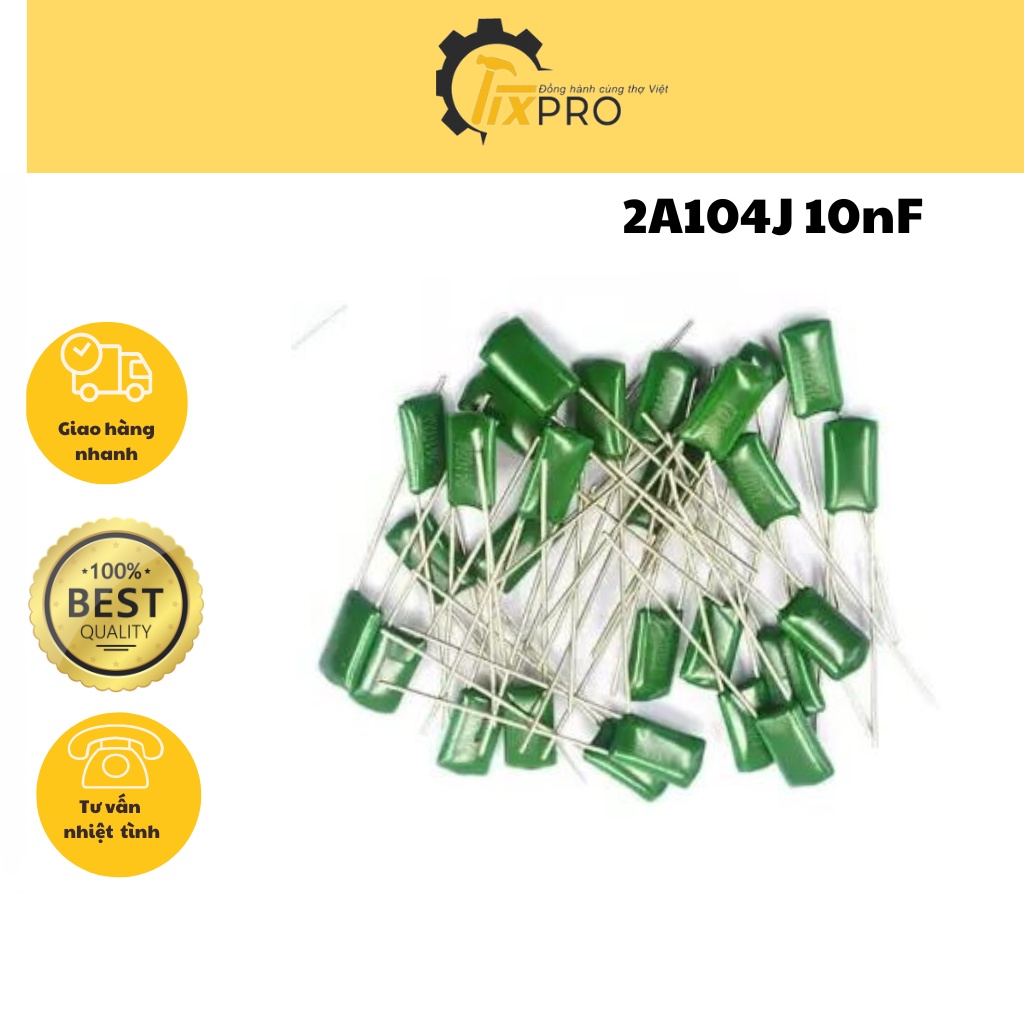 Tụ mica 2A104J 10nF 100V (10c)