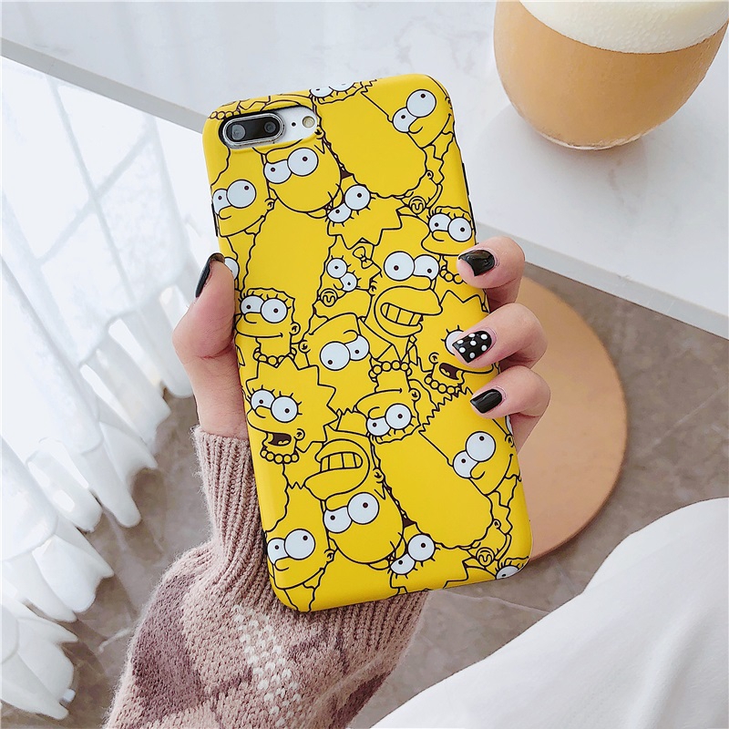 Ốp lưng iphone Nhà simpson trơn 5/5s/6/6plus/6s/6splus/7/7plus/8/8plus/x/xr/xs/11/12/pro/max/plus/promax - Awifi M2-2