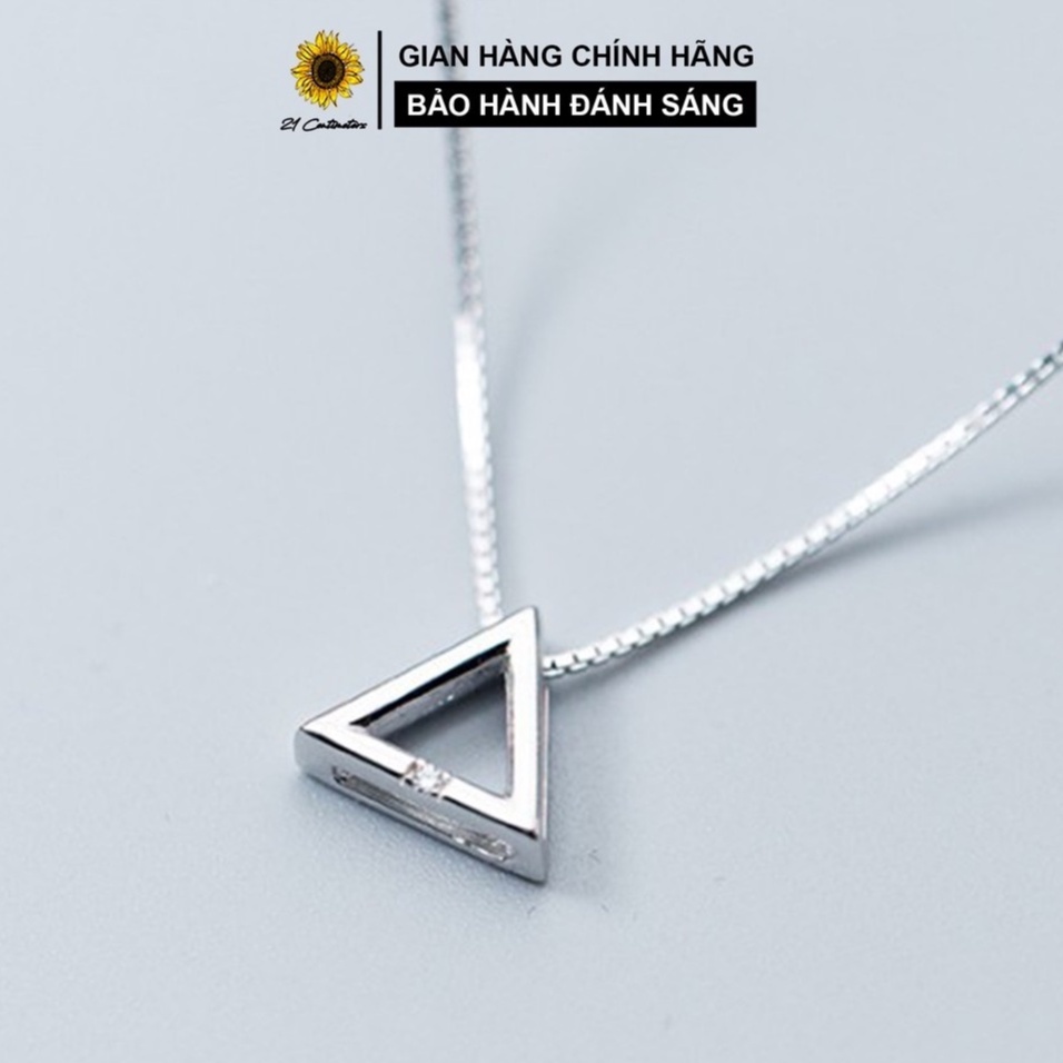 Dây chuyền bạc 21 Centimeters Triangle Trang sức bạc Tiệm bạc 21 Centimeters