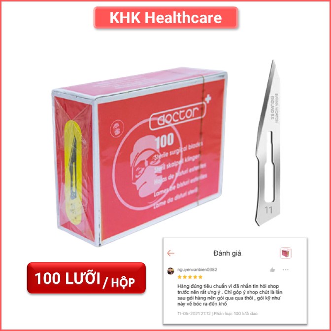 DAO MỔ DOCTOR SỐ 11 dùng trong tiểu phẫu y tế, lễ lấy mụn trong spa thẩm mỹ