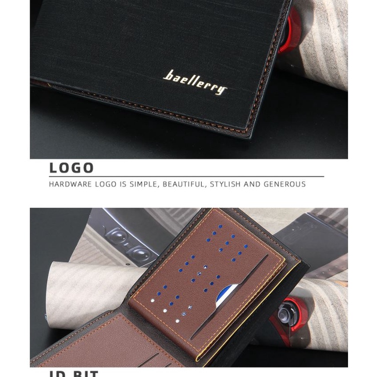 Ví da nam Baellerry thời trang Cao cấp, Bóp nam cao cấp Baellerry đựng tiền và thẻ - VN16