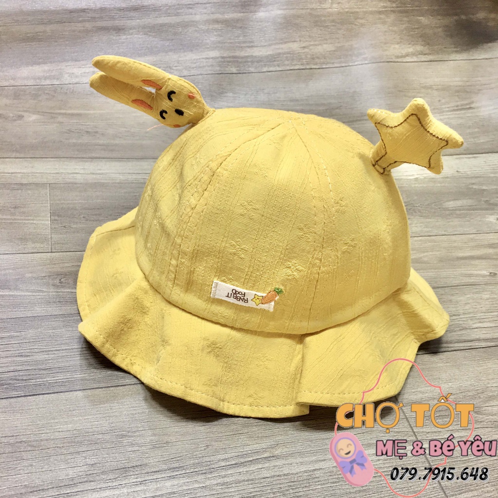 [ẢNH THẬT] Mũ, Nón Tai Bèo Cho Bé Gái Tai Thỏ Đáng Yêu 6-18 tháng