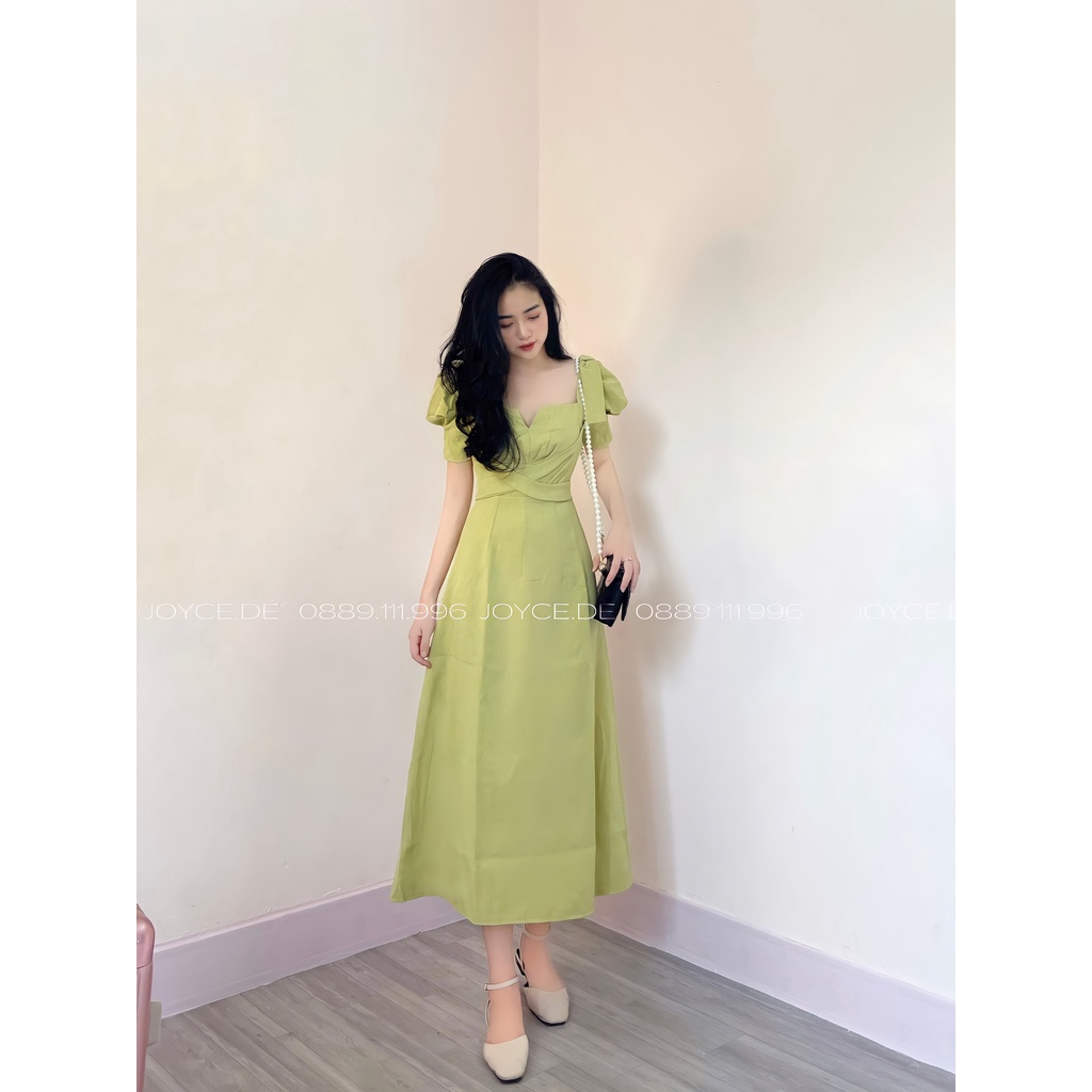 VÁY CỔ VUÔNG TAY BỒNG DÁNG XOÈ