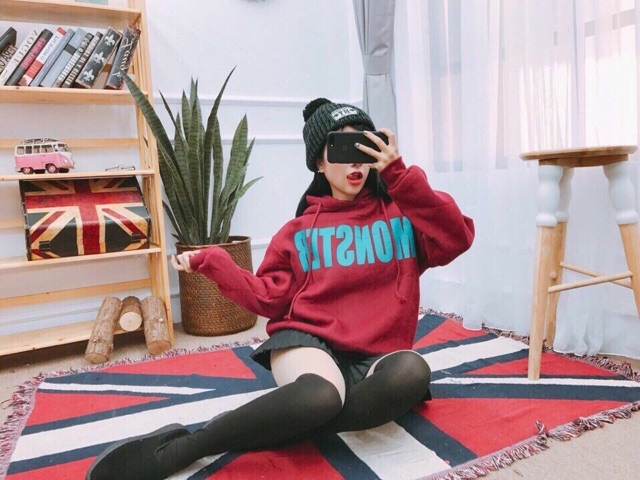 áo khoác nỉ hoodie monster-atshoppee | BigBuy360 - bigbuy360.vn
