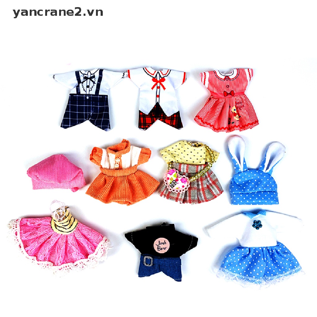 Quần áo nhiều màu sắc cho búp bê 6 inch