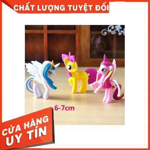 Ngựa Pony thiên thần set 12 con loại to | Ngựa thiên thần Poly loại to