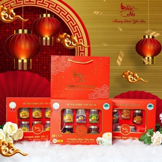 Set quà yến sào cao cấp yến na hộp quà tặng sang trọng