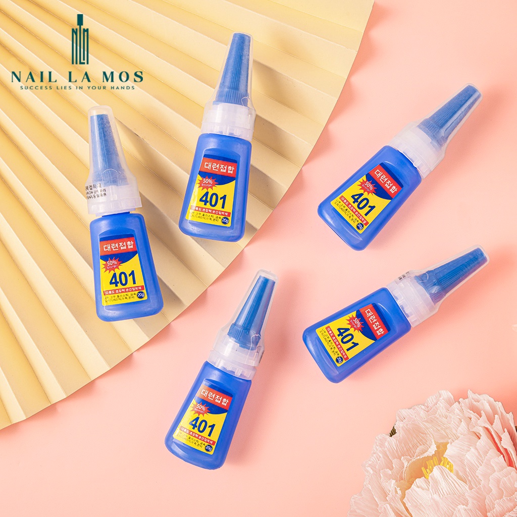 Keo 401 dán móng nail (20g) - Keo dán đa năng Hàn Quốc loại tốt chuyên dụng cho dân làm móng