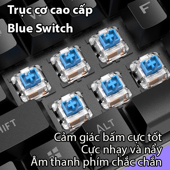 Bàn phím cơ Latope bàn phím gaming máy tính laptop văn phòng TKL Full Led K80